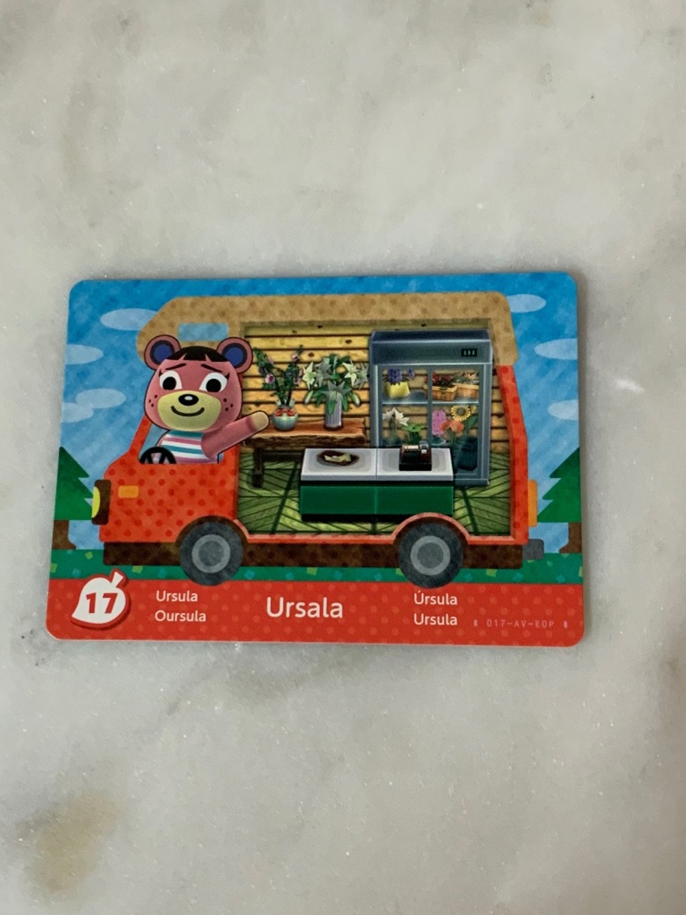 Ursala 17 Animal Crossing Welcome Home Amiibo card RV series mint new unscanned